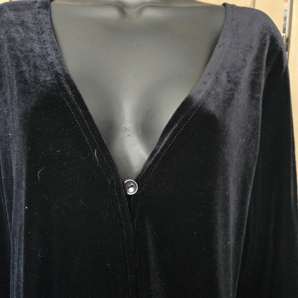 Vayols Vintage Womens M Black Velvet Party Holiday Jacket